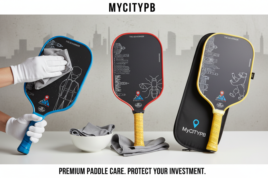 MyCityPB Paddle-Pflege Guide - Reinigung und Wartung von Premium Pickleball Schlägern