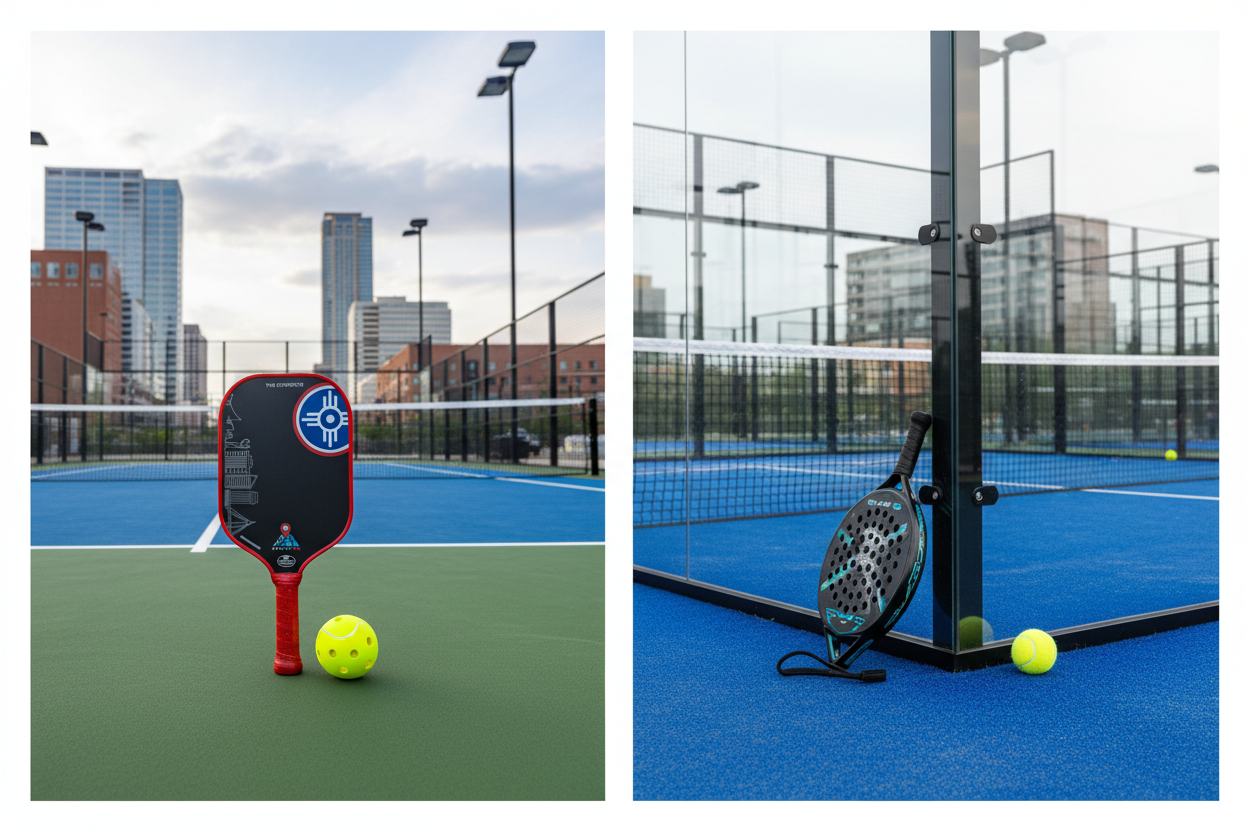 Pickleball vs Padel Vergleich mit MyCityPB The Governor Wichita Paddle