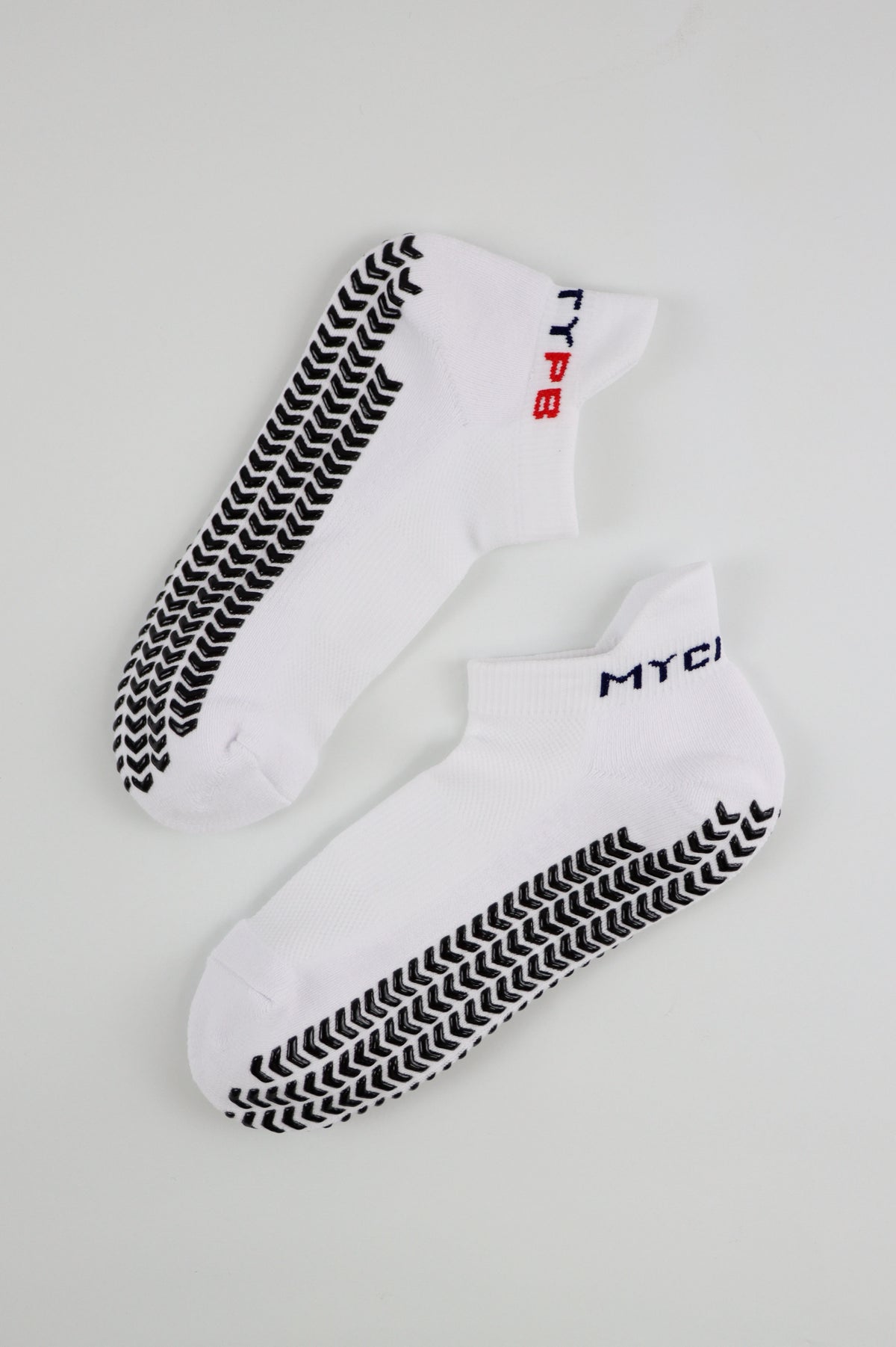 MyCityPB Performance Grip Sneaker Socks – White