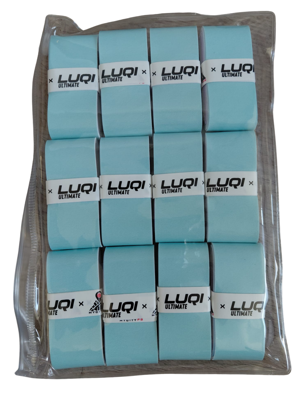 Cintas de agarre - Sobregrips LUQI turquesa, paquete de 12