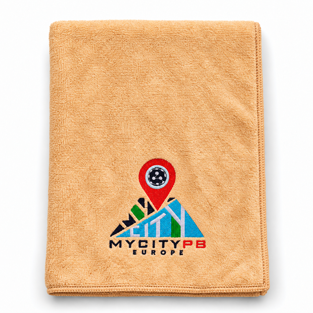 MyCityPB Sporthandtuch – Mikrofaser, 100 × 40 cm