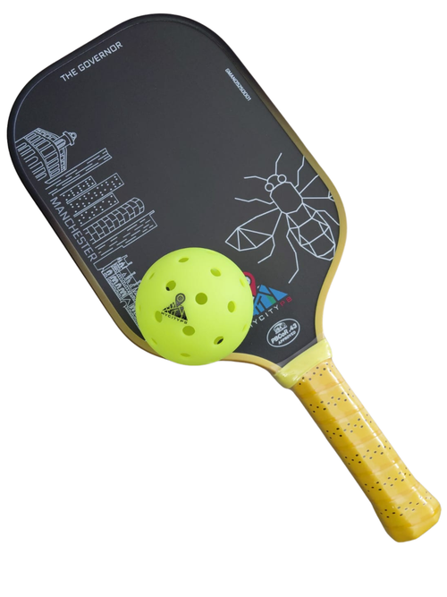 Pickleball Ball MyCityPB gelb für Indoor und Outdoor Spielstärken