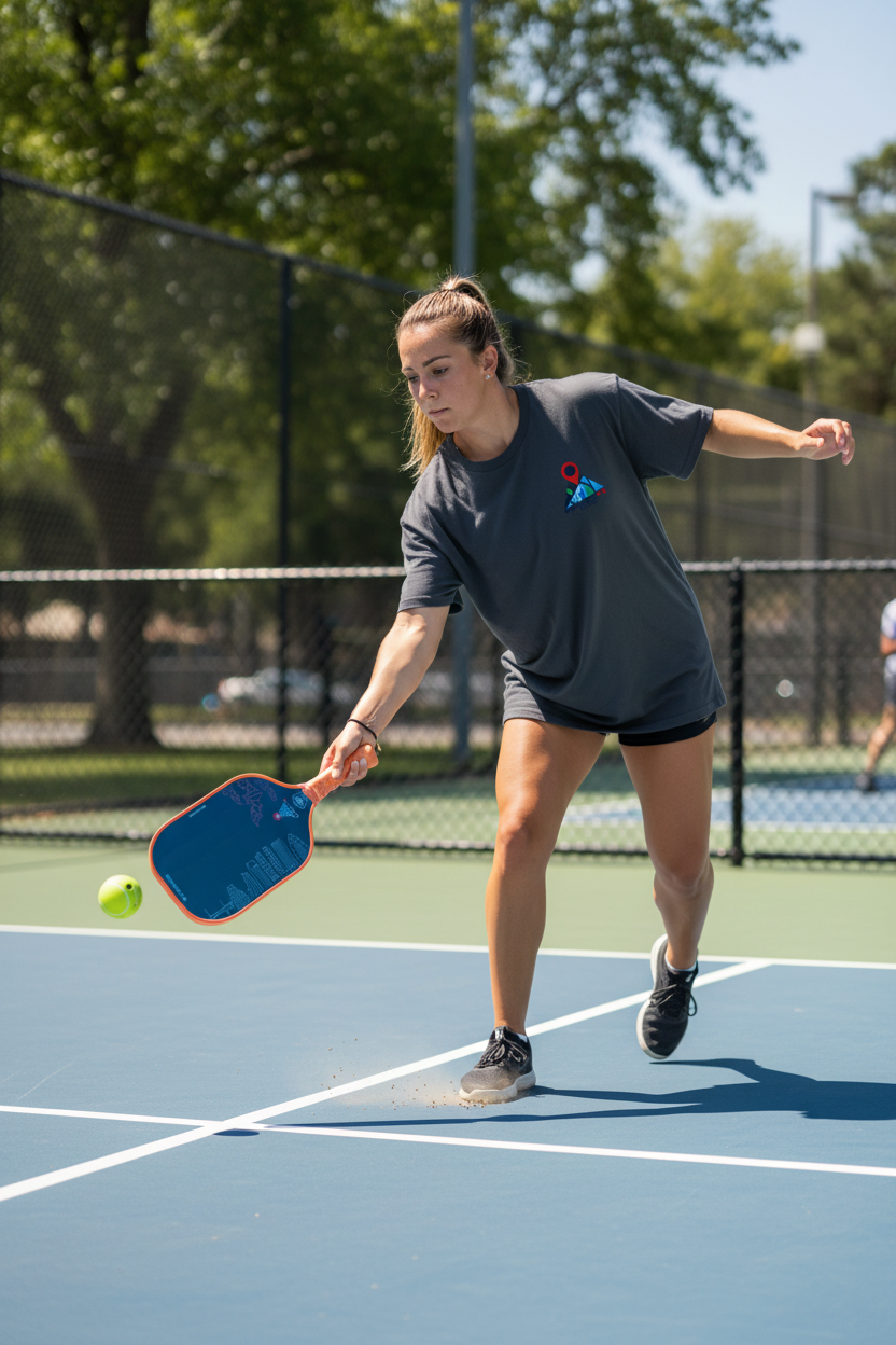 Aufschlag mit Austin Paddle