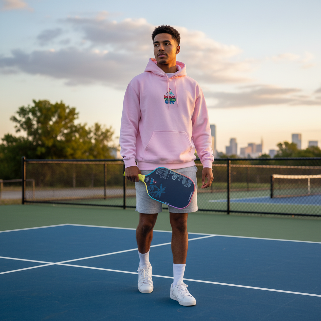 Lifestyle Shot - Hoodie mit LA Paddle