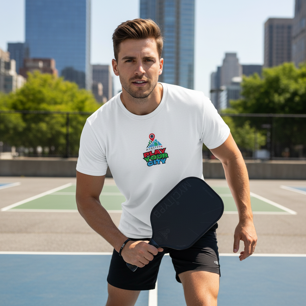 Lifestyle Shot - Mann mit T-Shirt und Governor Paddle