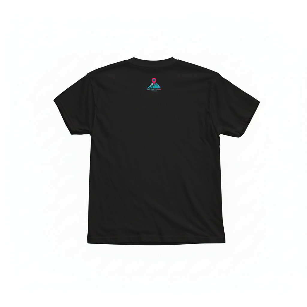 T-Shirt Rückansicht schwarz