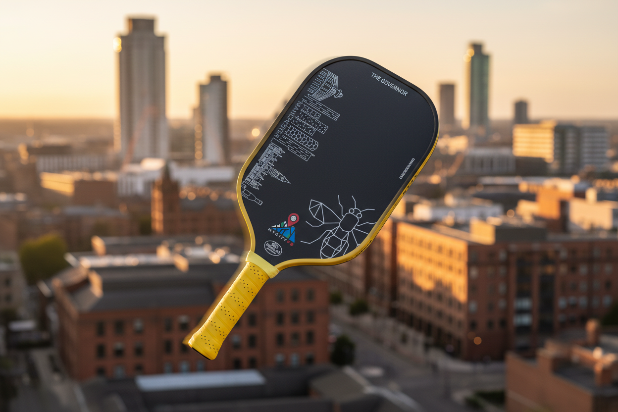 Urban action shot - paddle in motion